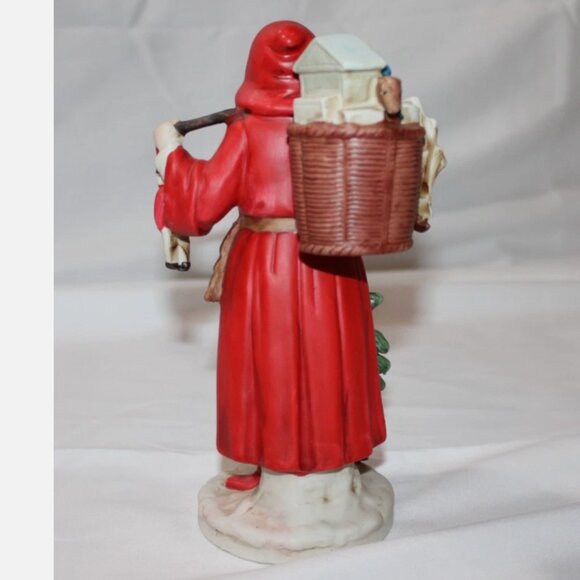 St. Nicholas 1989 Porcelain Bisque Figurine Enesco Santa Claus Christmas decor - Picture 3 of 4